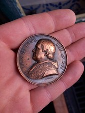 Médaille bronze pape pie - médaille, ix