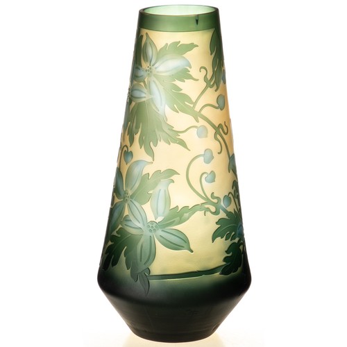 Vase verre camée fait main - en,