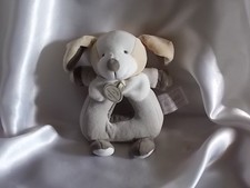 Doudou chien beige, hochet, Alinéa, Doudou et compagnie (cie)