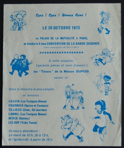 Spirou 1853 1973 - 1973:, flyer