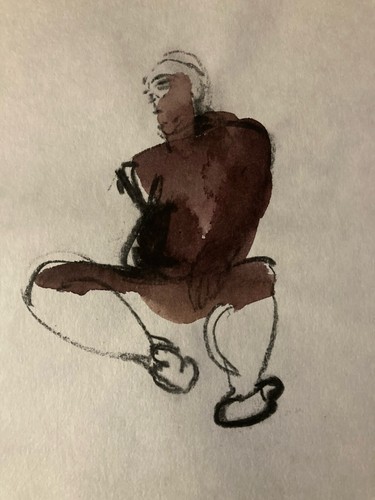 Très beau dessin aquarelle - très,