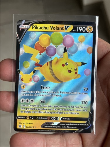 Carte pokémon pikachu volant - pikachu,