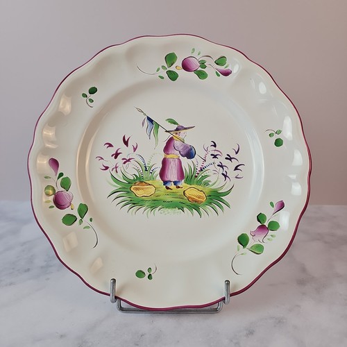 Assiettes faïence ancienne - faïence,