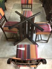 table verre créateur Pontillon avec 6 Chaises Pliantes