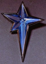 Vintage Pendentif Broche  THIERRY MUGLER star brooch pendant