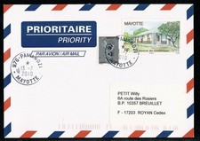 976 MAYOTTE    Lettre timbre