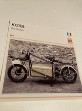 SOCOVEL moto électrique 1941 carte moto de collection Atlas France