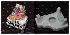 COLLECTIBLES LIMOGES FRANCE MINIATURE PIANO ROMANTIC SCENE 