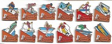 lot de 12 pin's jo d'albertville 92 sposor yoplait