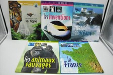 Lot 5 livres L'atlas des juniors /Monde/Nature/Animaux/Sciences et découvertes