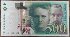 Billet de 500 francs Pierre et