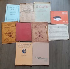 ANCIEN LOT PARTITIONS DE MUSIQUE VALSES STRAUSS AUER PIANISTE SOLFÈGE