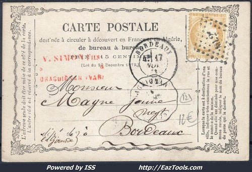 France sur cp losange - france,