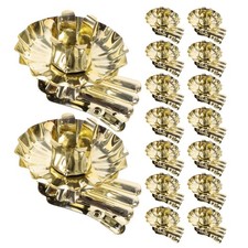  24 supports de bougies à pince : Supports de bougies en forme de sapin de Noël