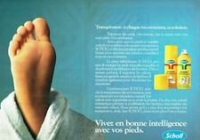 Publicité Advertising 089  1982  Scholl  spray rafraichissants déod pieds  2pag