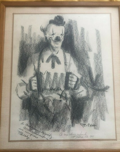 Tableau robert colot clown - colot.,