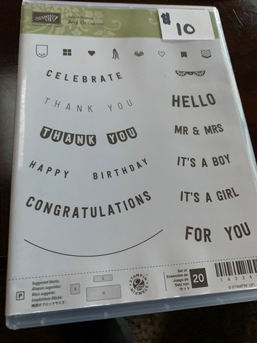 Stampin any occasion - any,