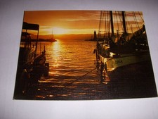 CP CARTE POSTALE COTE d'AZUR PARURE d'OR sur les YACHTS au SOLEIL - ECRITE