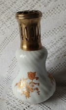 Lampe Berger porcelaine Pillivuyt PY roses et or
