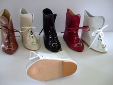 CHAUSSURES en CUIR T13(10.5) pour POUPEES ANCIENNES- DOLL SHOES - Bottines