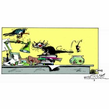 Plaque métal  Gaston Lagaffe