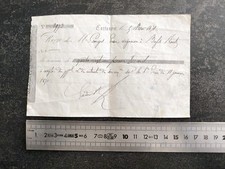 Reçu Manuscrit 1871 Cattenom