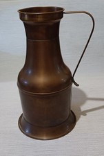 Grand Pichet ancien artisanal. Cuivre massif. Déco rustique vintage style ferme.