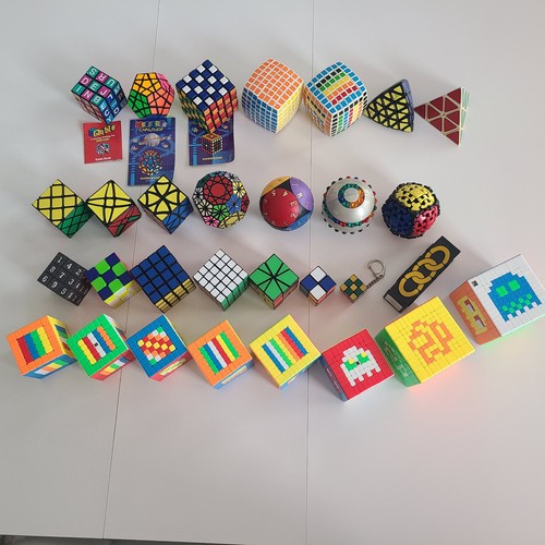 Vintage rubik cubes puzzle - cubes,