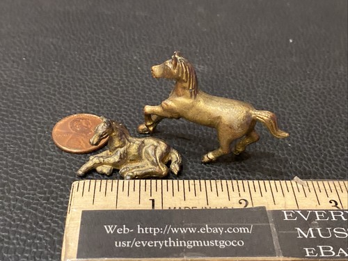 Vtg mini brass pewter - &,