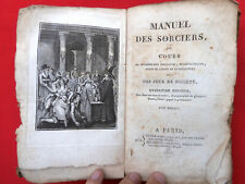 MAGIE PRESTIDIGITATION Manuel des Sorciers ou Cours .... 1815   10