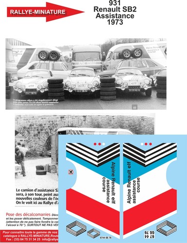 Decals ref 0931 renault - ref,