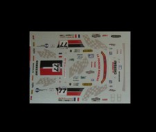 Decal  Porsche 993 Gt2 evo Chereau n°77 LM 97 -  decal Prov.Moulage 1/43° 