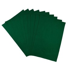 10x tissu en feutre vert