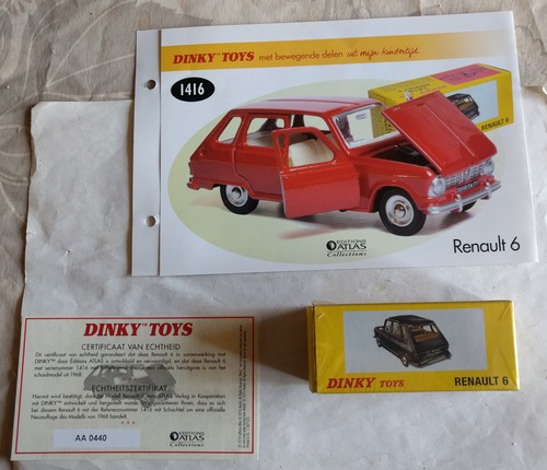 Atlas dinky toys - renault, 6
