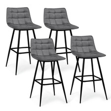 Lot de 4 tabourets de bar MADY
