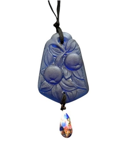 Collier pendentif verre - en,
