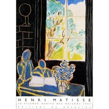 MATISSE Henri - Affiche "Le silence habité des maisons" 85x60cm - 1988