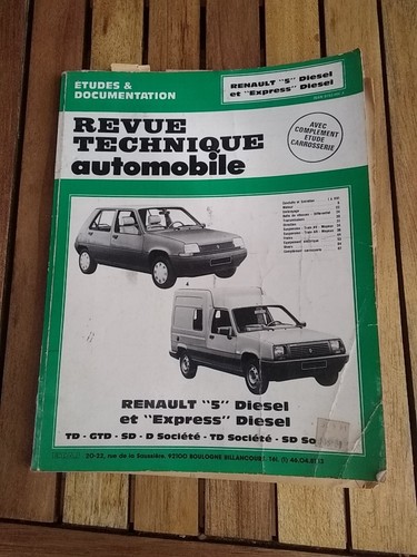 Revue technique renault et - technique, 5
