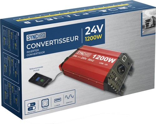 Convertisseur 1200w 24v - 1200w, 24v/220v