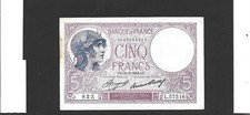 Billet de banque de France 5