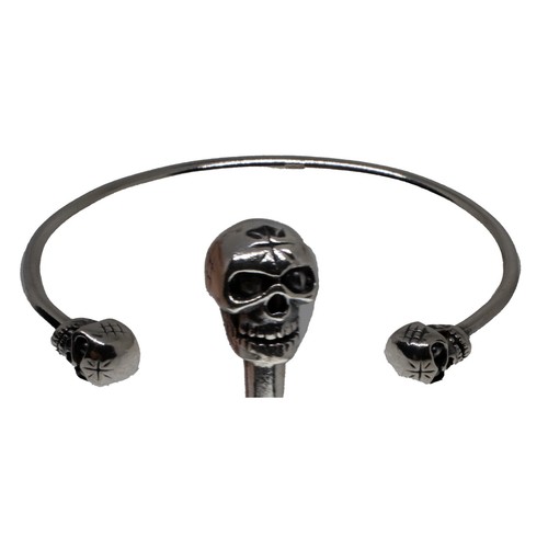Crâne torque 925 argent - torque,