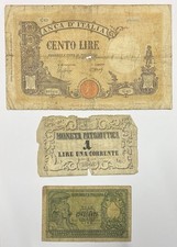 Lot 3 Billets Banque Italie
