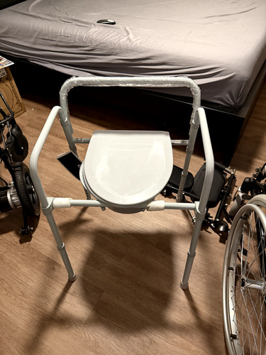 Medical folding steel bedside - medical,