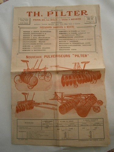 Prospectus prospektt semoir