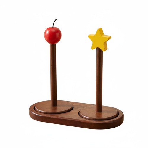 Porte rouleau essuie tout bois - porte,