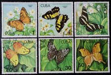 TIMBRES du 1CUBA - INSECTES -