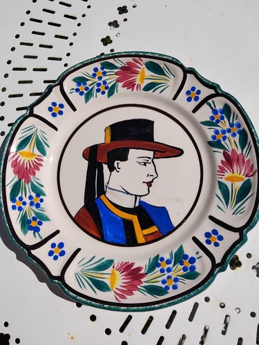 Assiette faiencerie de - la,