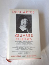Pléiade, DESCARTES, Œuvres