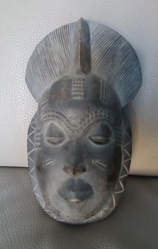 Ancien masque africain baoule - ancien,