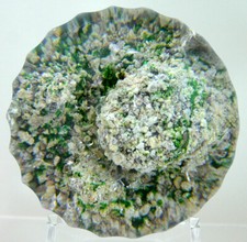 BACCARAT XIXè - Presse Papier - RARE  " SABLE " - Base taillée de 22 fenêtres -